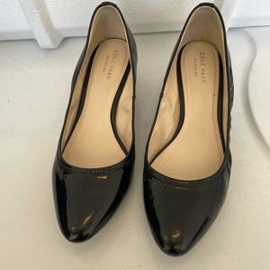 Cole Haan Grand OS Black Patent Wedge 7.5